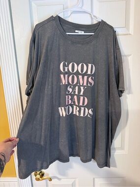 Maurices Washed Gray Crewneck Tee with Graphic Print